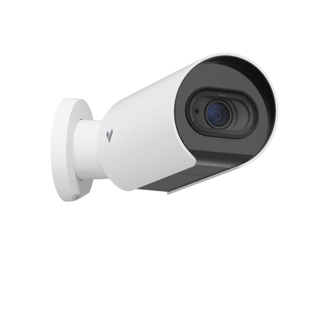Verkada CB62-E AI security camera, a white bullet-style camera, recognized as the best overall AI security camera for 2025, offering advanced behavioral analytics and privacy.
