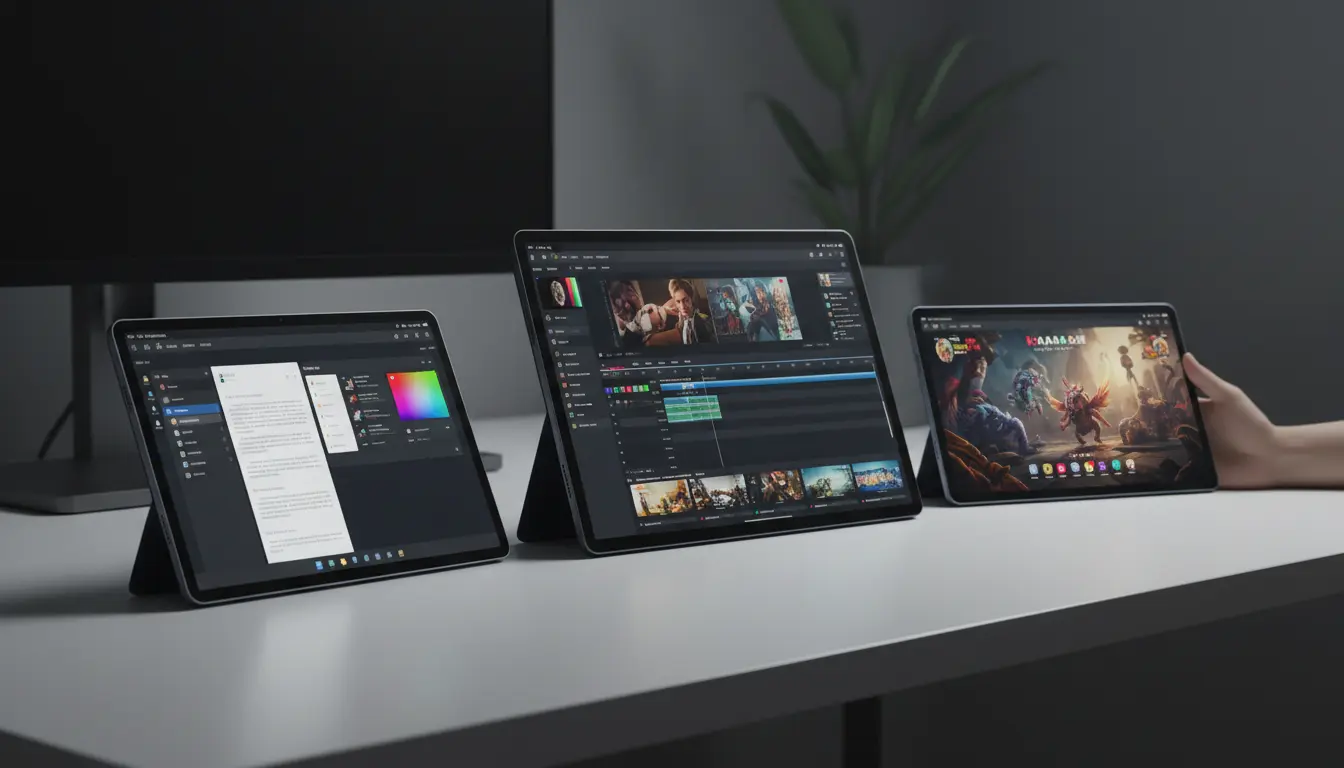 Best iPad 2026 comparison – iPad Pro M5, iPad Air M3 and iPad Mini 7 side-by-side on desk setup